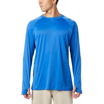 Pánské Mikiny Columbia PFG Buoy Knit Long Sleeve Blankyt WYSIRT895